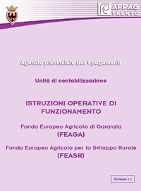Istruzioni operative di funzionamento Fondo Europeo Agricolo di Garanzia FEAGA e Fondo Europeo Agricolo per lo Sviluppo Rurale FEASR