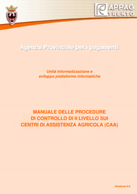 Manuale delle procedure di controllo di II livello sui Centri di Assistenza Agricola (CAA)