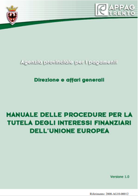 Manuale delle procedure per la tutela degli interessi finanziari dell'Unione Europea