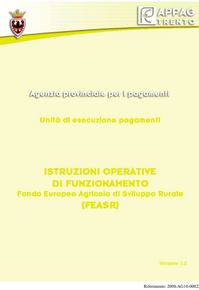 Manuale Istruzioni operative di funzionamento Fondo Europeo Agricolo di Garanzia (FEASR)-Versione 1.0