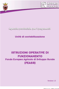 Manuale Istruzioni operative di funzionamento Fondo Europero Agricolo di Sviluppo Rurale (FEASR)-Versione 1.0