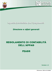 Manuale regolamento di contabilità dell'APPAG - FEASR
